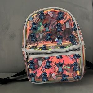 Metallic Stitch Mini Backpack